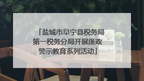 盐城市阜宁县税务局第一税务分局开展廉政警示教育系列活动